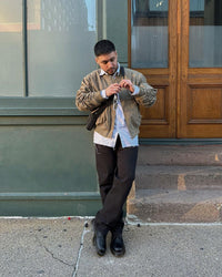 MNML Upscale Bomber Jacket Olive