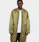 MNML Zip Up Bomber Trench Jacket Olive