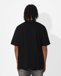 Saint Morta Gothic Appliqué Boxy T-Shirt Black