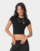 Playboy Women's Stack Baby T-Shirt Black