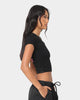 Playboy Women's Stack Baby T-Shirt Black