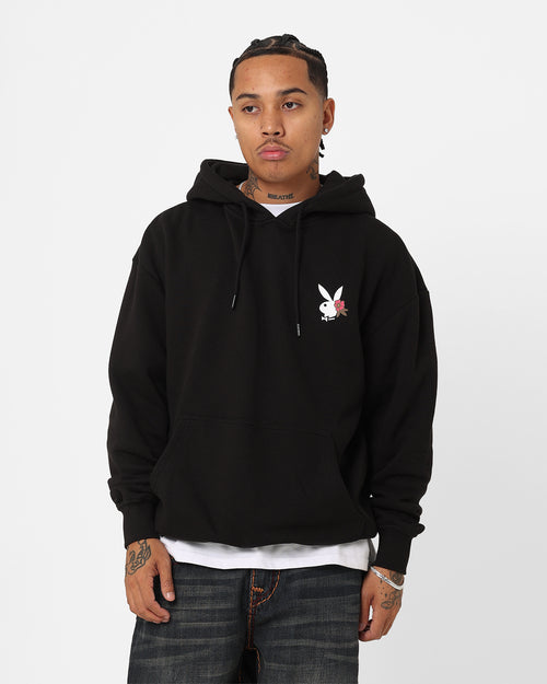 Playboy Flowers Hoodie Black
