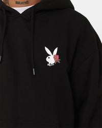 Playboy Flowers Hoodie Black