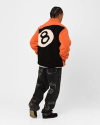 Stussy Ball Fleece Reversible Jacket Orange/Black