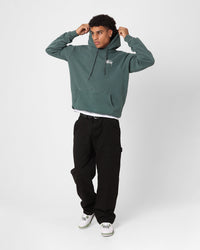 Stussy Extra Tough 50-50 Hoodie Pigment Moss Green
