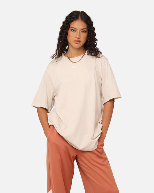 Nike Women's Sportswear Essentials T-Shirt Light Orewood Brown/White