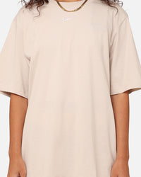 Nike Women's Sportswear Essentials T-Shirt Light Orewood Brown/White