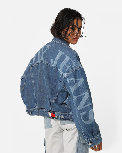 Tommy Jeans Women's Oversized Wide Sleeve Jacket Denim Medium 02