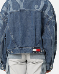 Tommy Jeans Women's Oversized Wide Sleeve Jacket Denim Medium 02