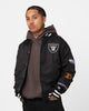 New Era Las Vegas Raiders Nylon Varsity Jacket Black