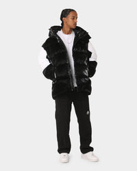 Calvin Klein Bold Logo Colourblock Puffer Jacket Ck Black/Bright White