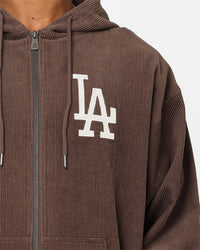 New Era Los Angeles Oversized Zip Hoodie Moss