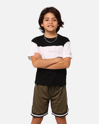 Calvin Klein Kids' Colour Block T-Shirt Black