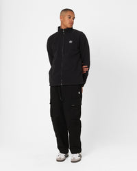 Adidas Adicolour Trefoil Teddy Fleece Jacket Black