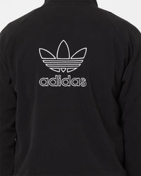 Adidas Adicolour Trefoil Teddy Fleece Jacket Black