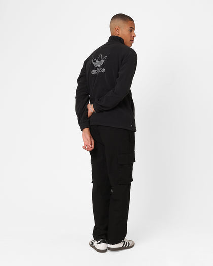 Adidas Adicolour Trefoil Teddy Fleece Jacket Black