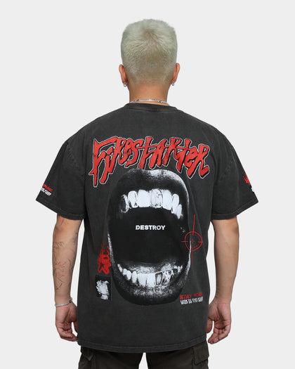 Loiter Firestarter Ultra Premium Vintage T-Shirt Black Wash