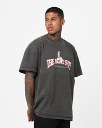The Night Shift Gentleman's Club Heavyweight Vintage T-Shirt Black Wash
