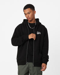 Stussy Shadow Graffiti Zip Hoodie Black