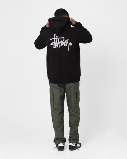 Stussy Shadow Graffiti Zip Hoodie Black