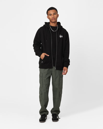 Stussy Shadow Graffiti Zip Hoodie Black