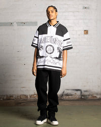 Saint Morta Inferno Polo Shirt Black/White