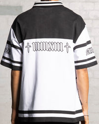 Saint Morta Inferno Polo Shirt Black/White