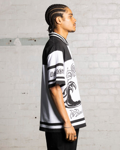 Saint Morta Inferno Polo Shirt Black/White