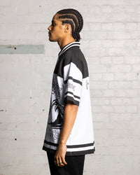 Saint Morta Inferno Polo Shirt Black/White