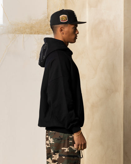 Carre Arch Oversized Hoodie Black/Black