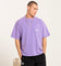 Carre Class Oversized Pocket T-Shirt Purple