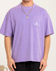 Carre Class Oversized Pocket T-Shirt Purple