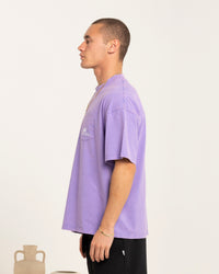Carre Class Oversized Pocket T-Shirt Purple