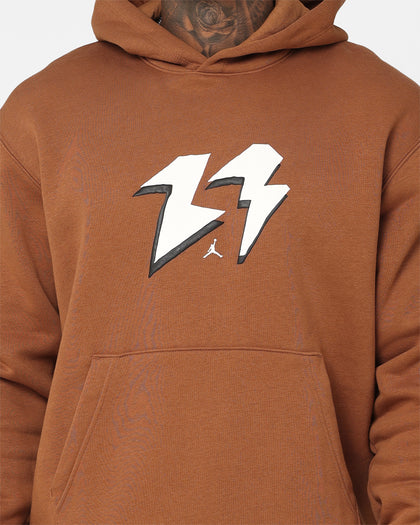 Jordan Flight MVP Fleece Pullover Hoodie Light British Tan/Sail