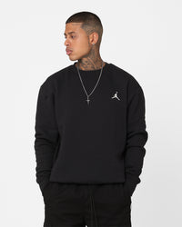 Jordan Flight MVP Graphic Fleece Crewneck Sweatshirt Black/Sail