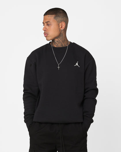 Jordan Flight MVP Graphic Fleece Crewneck Sweatshirt Black/Sail