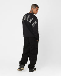 Jordan Flight MVP Graphic Fleece Crewneck Sweatshirt Black/Sail