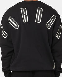 Jordan Flight MVP Graphic Fleece Crewneck Sweatshirt Black/Sail