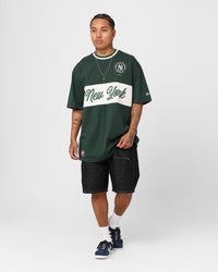 New Era New York Yankees Panel T-Shirt Dark Green