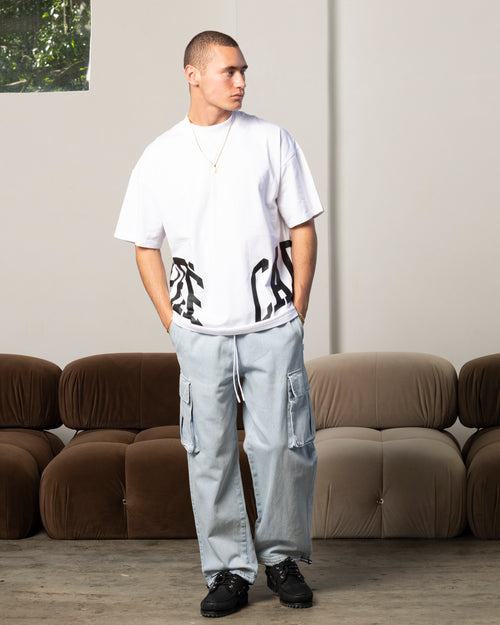 Carre Double Arch Oversized T-Shirt White