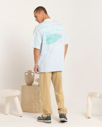 Carre Monte Carlo Oversized T-Shirt Light Blue