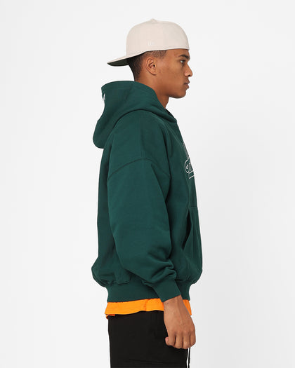 Carre Hood Hat Oversized Hoodie Green