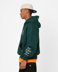 Carre Hood Hat Oversized Hoodie Green