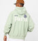 Carre Petal Oversized Hoodie Pistachio