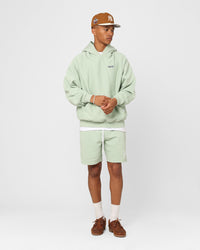 Carre Petal Oversized Hoodie Pistachio