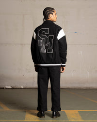 Saint Morta La Rambla Varsity Jacket Black/White