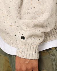 New Era Los Angeles Dodgers Oversized Knit Sweater Stone