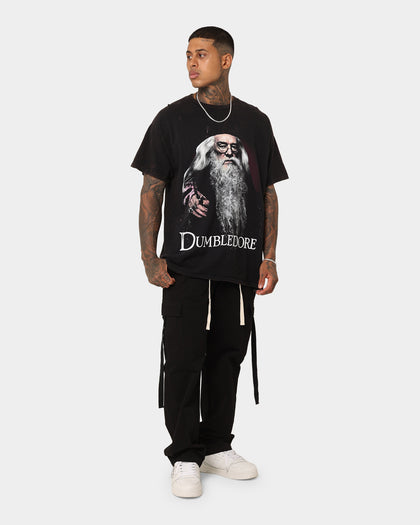 American Thrift X Harry Potter Dumbledore Vintage T-Shirt Black Wash