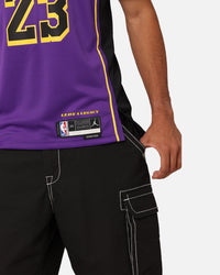Nike Los Angeles Lakers Lebron James Dri-FIT Swingman Jersey Field Purple