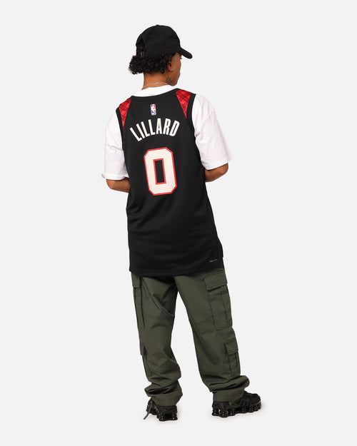 Nike Portland Trail Blazers Damian Lillard City Edition 2023/24 Dri-FIT Swingman Jersey Black